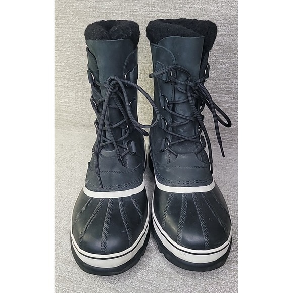 SOREL Men's 12 Caribou Waterproof Boot NM1000-016 Black Waterproof Winter Snow - Picture 8 of 12